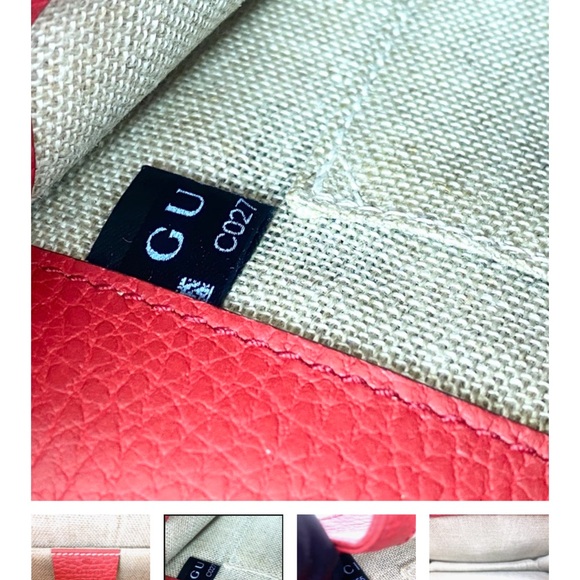 Gucci RARE Interlocking GG Red Leather Crossbody with Dust Bag - Picture 8 of 14
